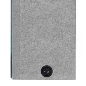 LED Badspiegelschrank Betongrau 50x70 cm