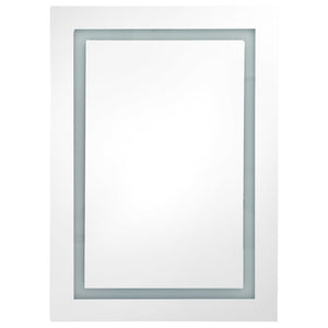 LED Spiegelschrank Schwarz 50x13x70 cm