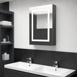 LED Spiegelschrank Grau 50x70 cm
