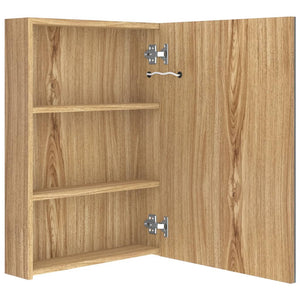 LED Spiegelschrank Bad Eiche 50x70 cm