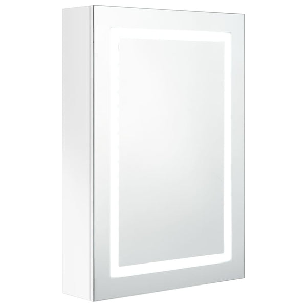 LED Spiegelschrank Bad Weiß 50x13x70 cm