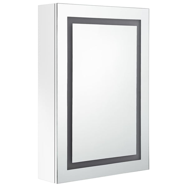 LED Spiegelschrank Bad Weiß 50x13x70 cm