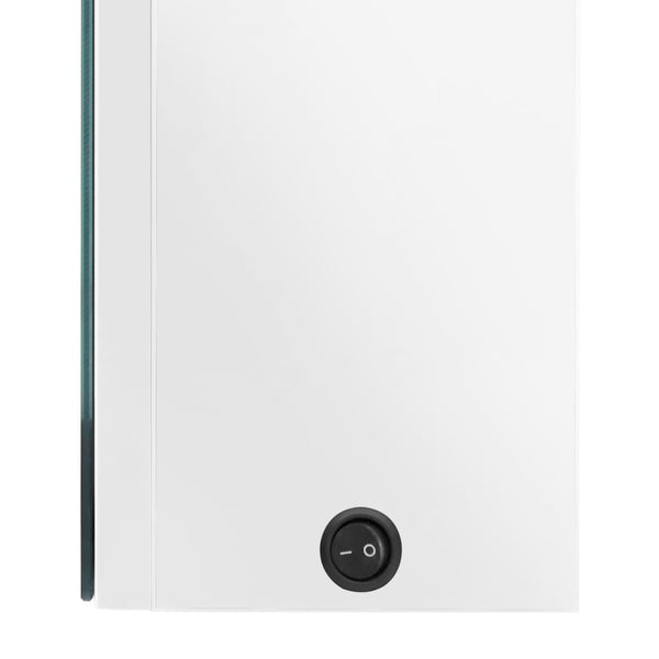 LED Spiegelschrank Bad Weiß 50x13x70 cm