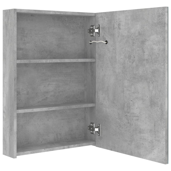 LED Spiegelschrank Betongrau 50x70 cm