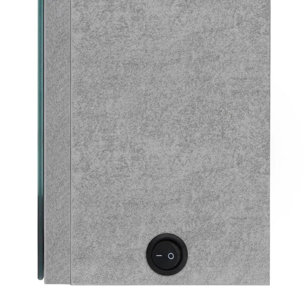 LED Spiegelschrank Betongrau 50x70 cm