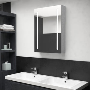 LED Spiegelschrank Betongrau 50x70 cm