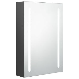 LED Bad Spiegelschrank Grau 50x70 cm