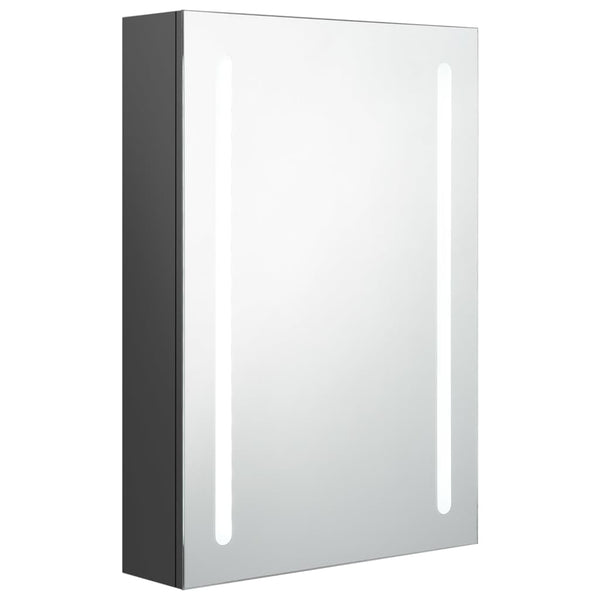 LED Bad Spiegelschrank Grau 50x70 cm