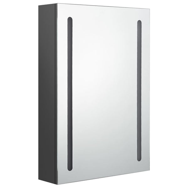 LED Bad Spiegelschrank Grau 50x70 cm