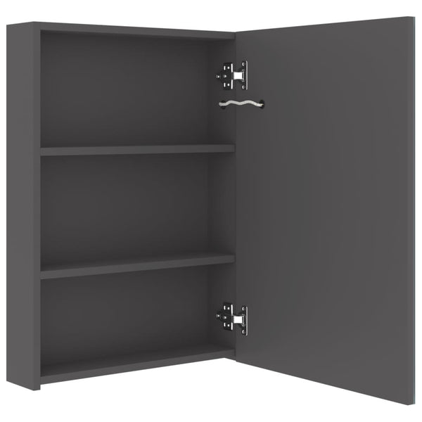 LED Bad Spiegelschrank Grau 50x70 cm