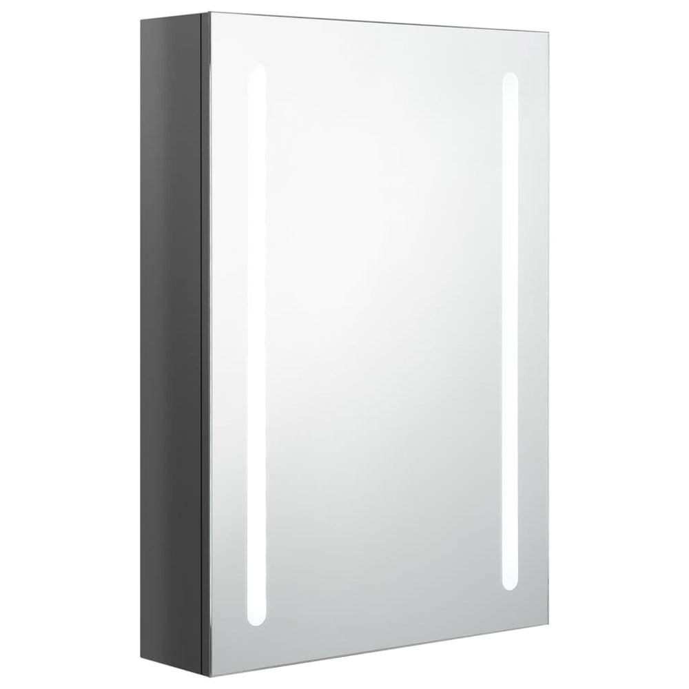 LED Bad Spiegelschrank Grau 50x70 cm