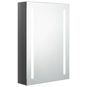 LED Bad Spiegelschrank Grau 50x70 cm