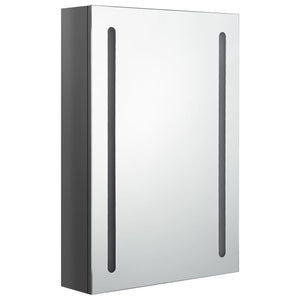 LED Bad Spiegelschrank Grau 50x70 cm