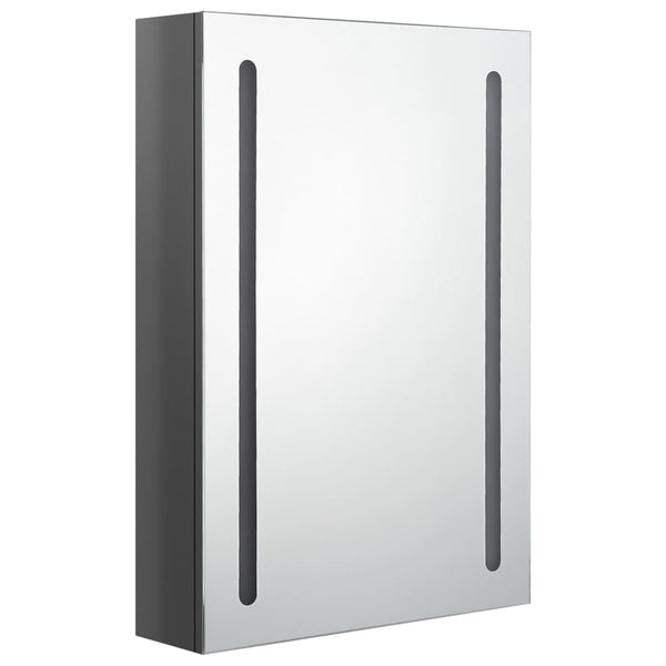 LED Bad Spiegelschrank Grau 50x70 cm