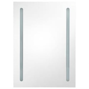 LED Bad Spiegelschrank Grau 50x70 cm