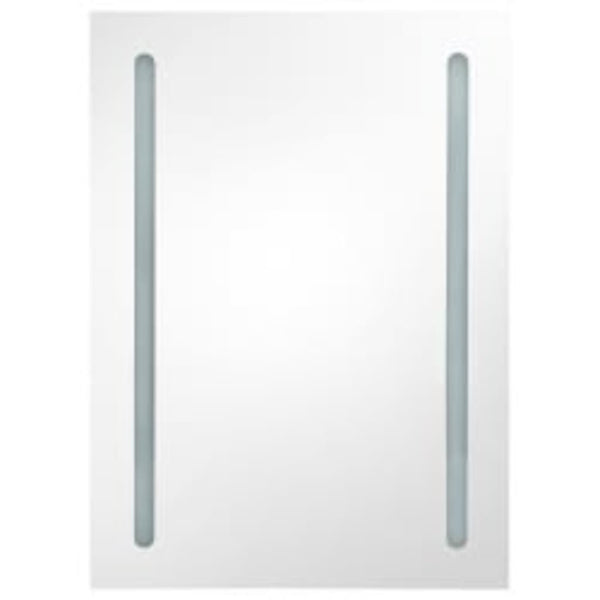 LED Bad Spiegelschrank Eichenoptik 50x70 cm