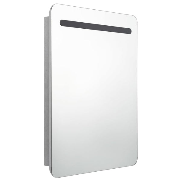 LED Bad Spiegelschrank Betongrau 60 cm