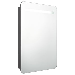 LED Bad Spiegelschrank Grau 60 cm