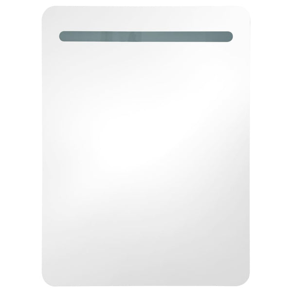LED Bad Spiegelschrank Grau 60 cm