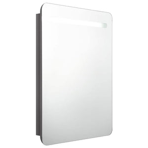 LED Bad Spiegelschrank Grau 60x80 cm