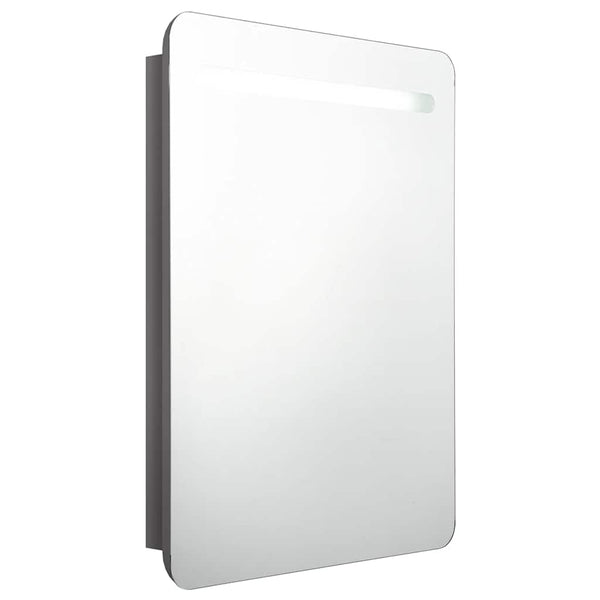 LED Bad Spiegelschrank Grau 60x80 cm