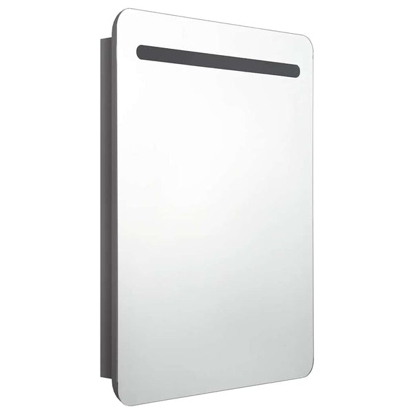 LED Bad Spiegelschrank Grau 60x80 cm