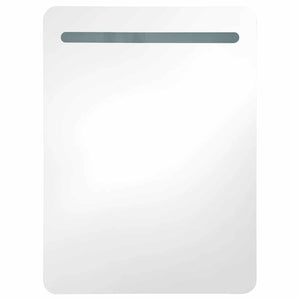 LED Bad Spiegelschrank Grau 60x80 cm