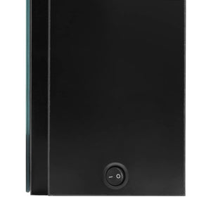 LED Spiegelschrank Schwarz 80 cm