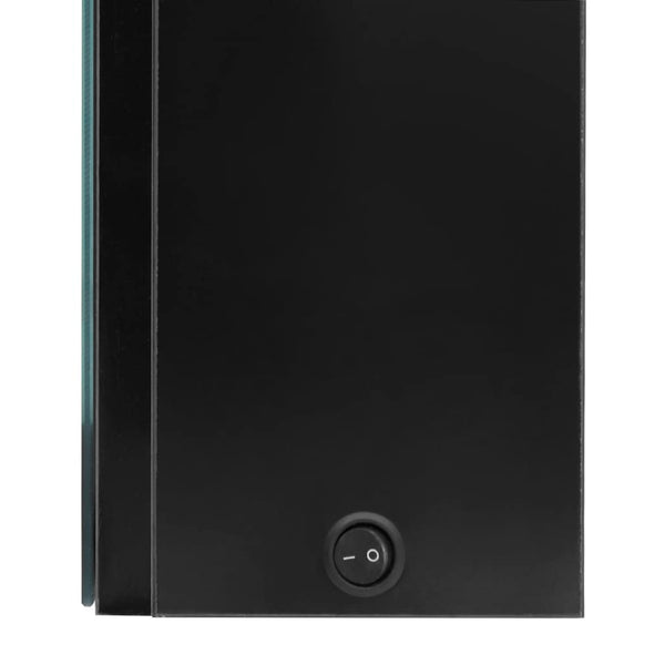 LED Spiegelschrank Schwarz 80 cm