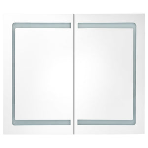 LED-Spiegelschrank Grau 80cm