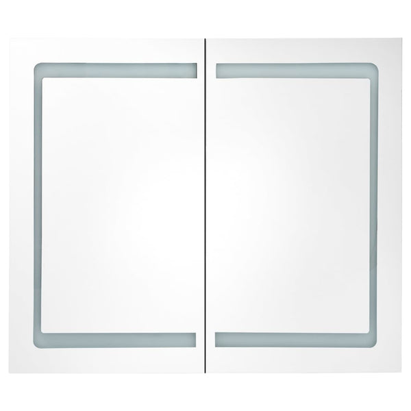 LED-Spiegelschrank Grau 80cm