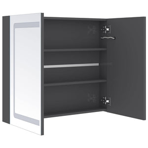 LED-Spiegelschrank Grau 80cm