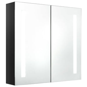 LED-Spiegelschrank Schwarz 62x14x60 cm