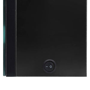 LED-Spiegelschrank Schwarz 62x14x60 cm