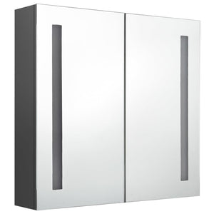 LED Spiegelschrank Grau 62x60 cm