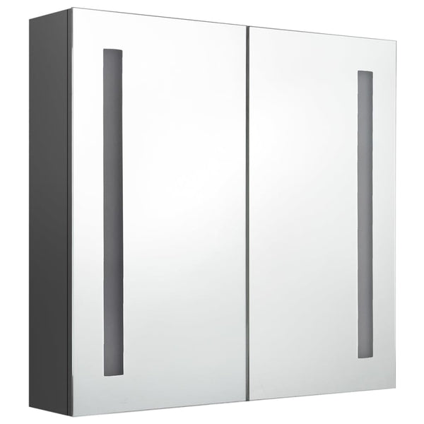 LED Spiegelschrank Grau 62x60 cm