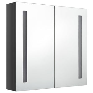 LED-Spiegelschrank Grau 62x60cm