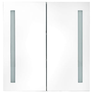 LED-Spiegelschrank Grau 62x60cm