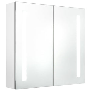 LED Spiegelschrank Bad Weiß 62x60 cm