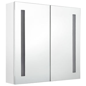 LED Spiegelschrank Bad Weiß 62x60 cm