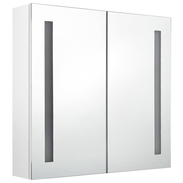 LED Spiegelschrank Bad Weiß 62x60 cm