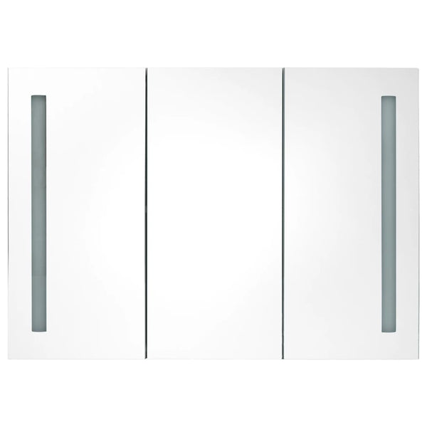 LED Spiegelschrank Betongrau 89x62 cm