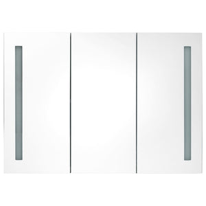 LED Spiegelschrank Bad Grau 89 cm