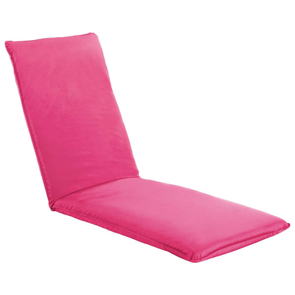 vidaXL Chaise longue pliante en tissu Oxford rose