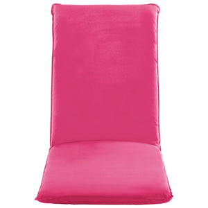 vidaXL Chaise longue pliante en tissu Oxford rose