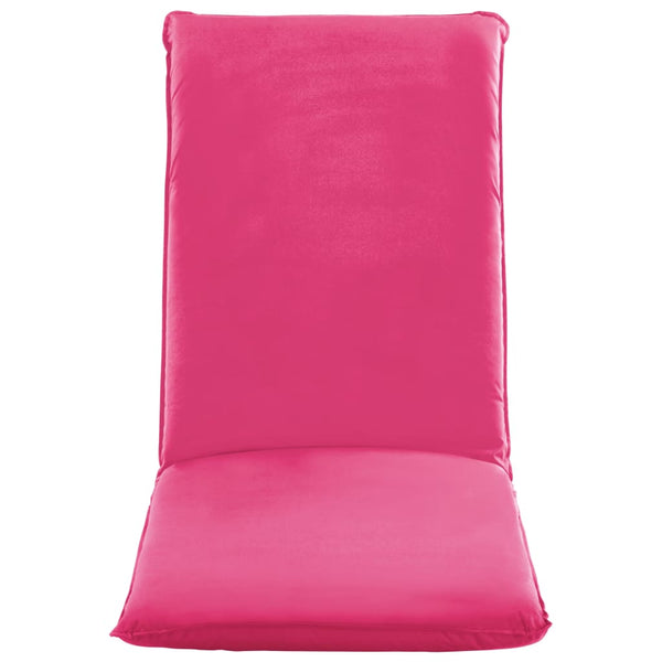 vidaXL Chaise longue pliante en tissu Oxford rose