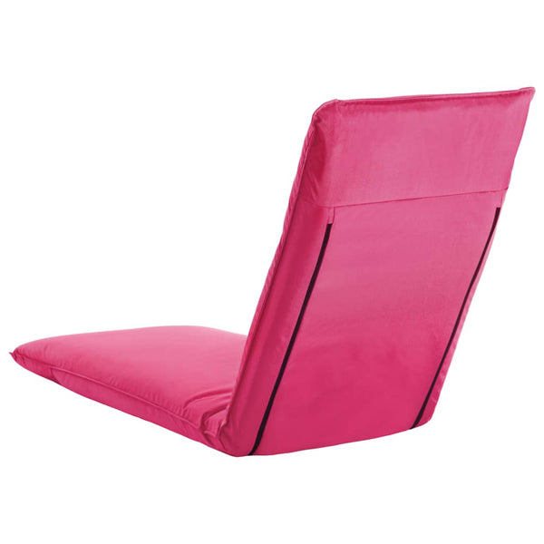 vidaXL Chaise longue pliante en tissu Oxford rose