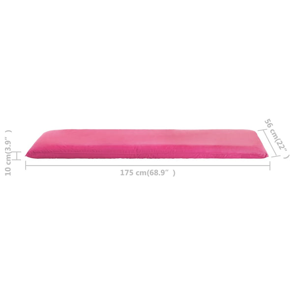 vidaXL Chaise longue pliante en tissu Oxford rose