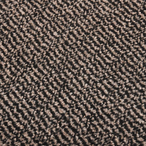 Getuftete Fußmatte Dunkelbraun 60x90 cm