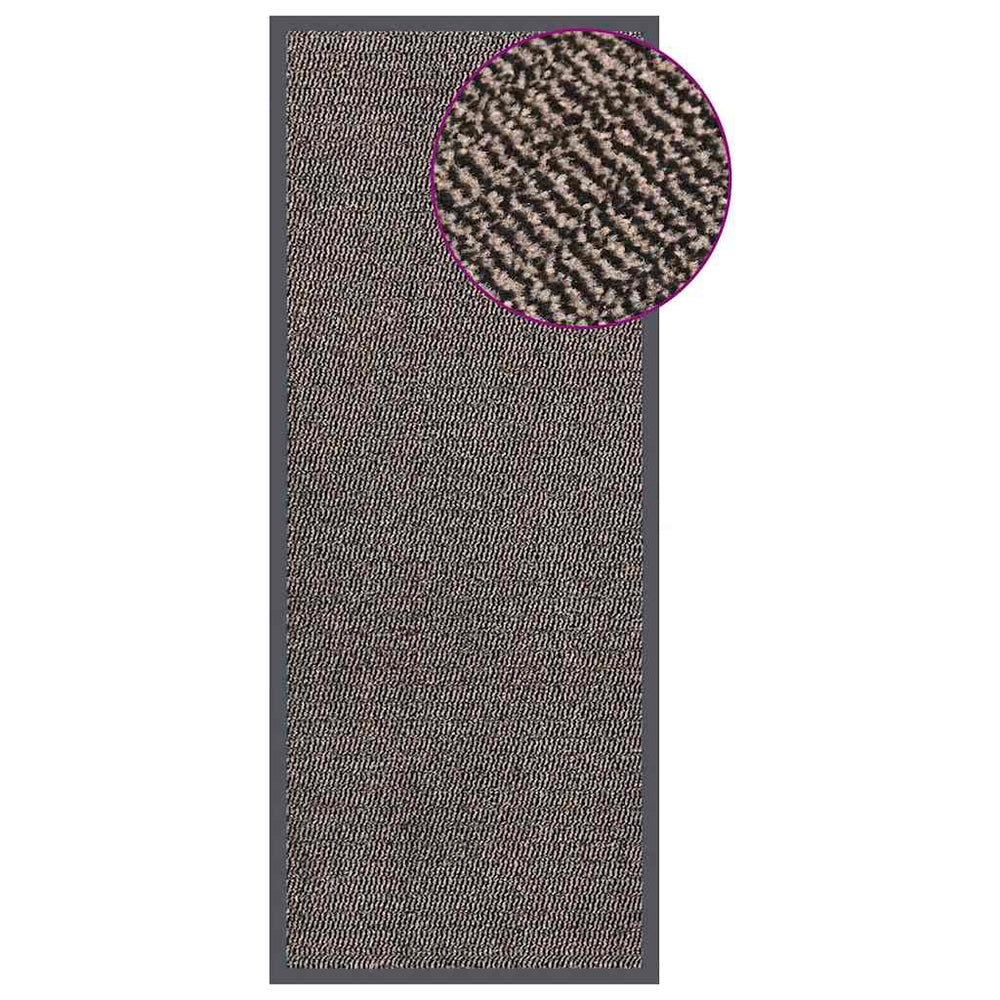 Getuftete Fußmatte Dunkelbraun 60x150 cm